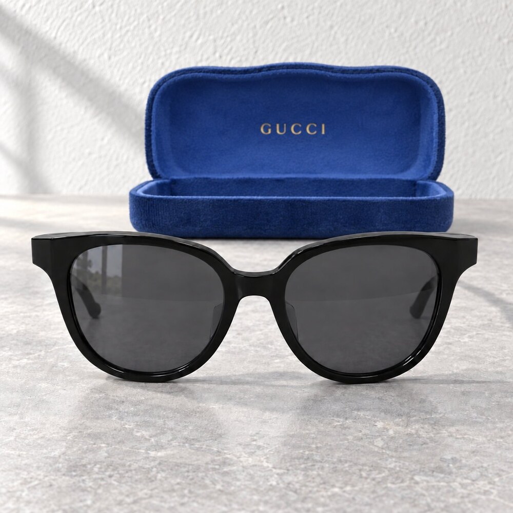 Gucci Black Round Square Sunglasses